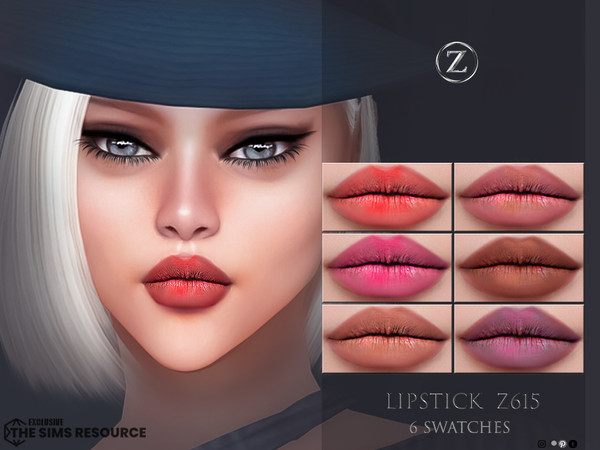 Sims 4 — LIPSTICK Z615 by ZENX — Base Game