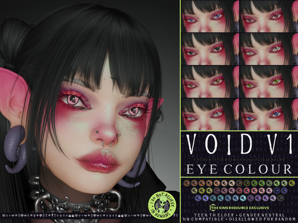 Sims 4 — Void V1 Eye Colour by unidentifiedsims — x40 Colours