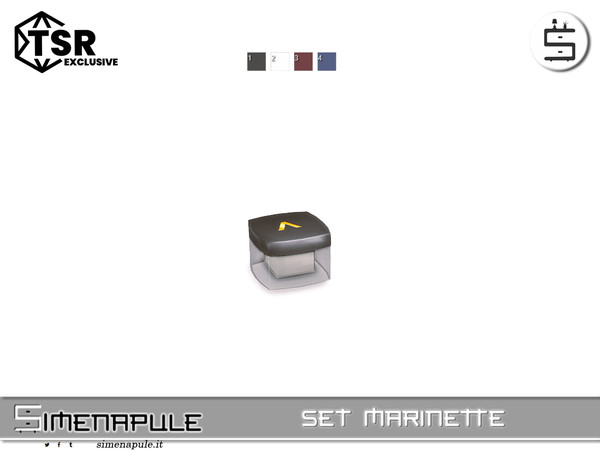 Sims 4 — Set Marinette - Anti-wrinkle Cream by Simenapule — The "Marinette" set is a chic vanity collection