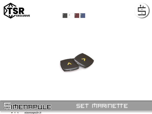 Sims 4 — Set Marinette - Mini Compact Mirrors by Simenapule — The "Marinette" set is a chic vanity collection