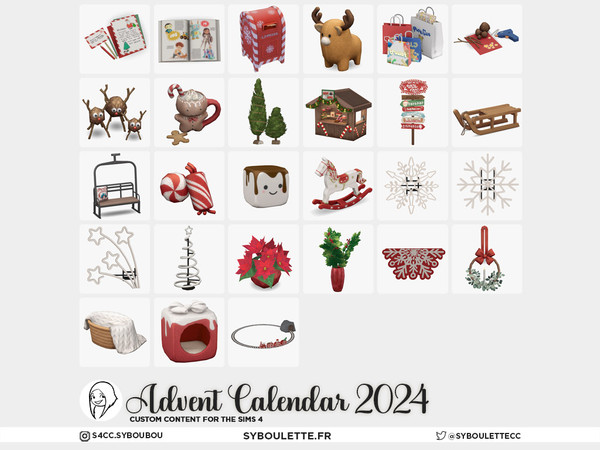 Sims 4 — Advent Calendar 2024 - Shopping bags | christmas toys clothes fashion by Syboubou — This year, it wasn't about