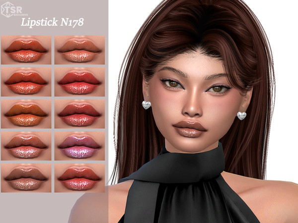 Sims 4 — Lipstick N178 by Layla — Previews were made using HQ Mod