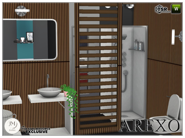 Sims 4 — Arexo separator by jomsims — Here is the Arexo bathroom,