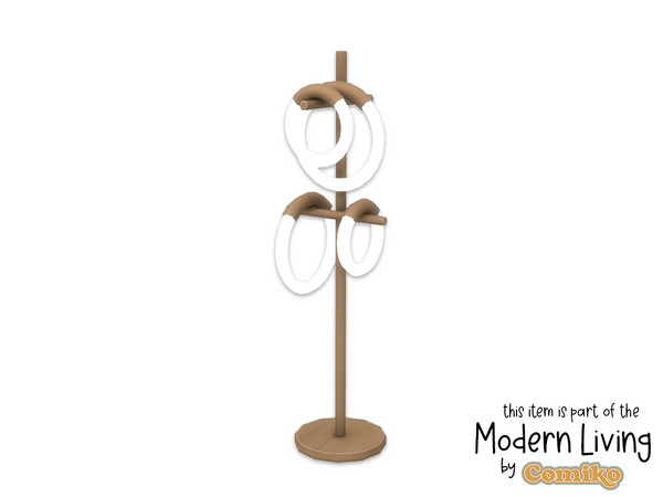 Sims 4 — Comiko Modern Living Room Floor Lamp by Comiko — Hi! Part 3 - Modern Living Set is base game compatible and