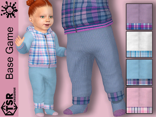 Sims 4 — Infants Frozen Winter Knitted Pants by Pelineldis — Six knitted winter pants for infant boys and girls in