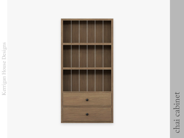 Sims 4 — Chai Tea Cabinet by kerriganhouse — An earthy tea dining and clutter set, inspired by Japanese and Chinese
