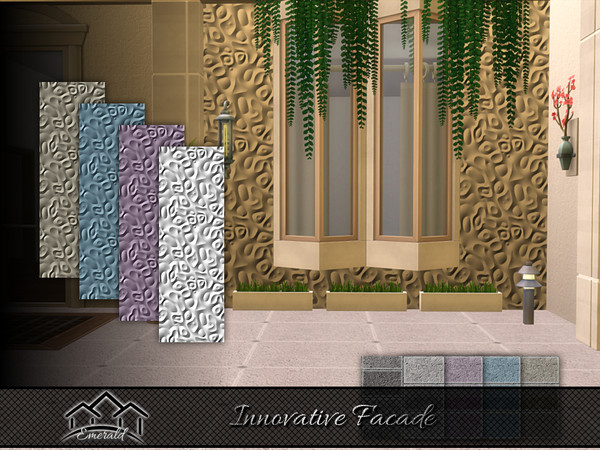 Sims 4 — Innovative Facade by Emerald — Discover the beauty of facade innovation to add a touch of elegance to your