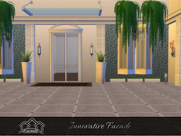 Sims 4 — Innovative Facade4 by Emerald — Discover the beauty of facade innovation to add a touch of elegance to your