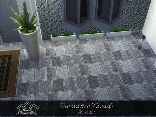 Sims 4 — Innovative Facade floor2 by Emerald — Discover the beauty of innovation facade to add a touch of elegance to
