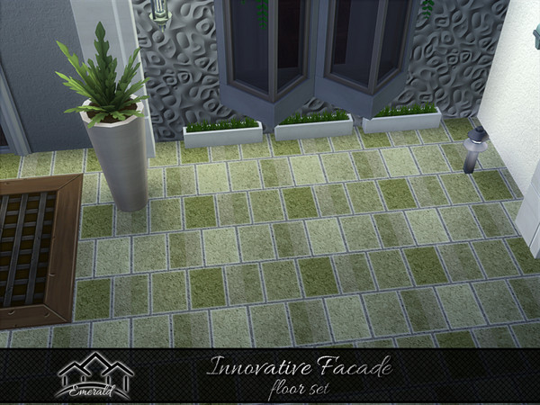 Sims 4 — Innovative Facade floor3 by Emerald — Discover the beauty of innovation facade to add a touch of elegance to