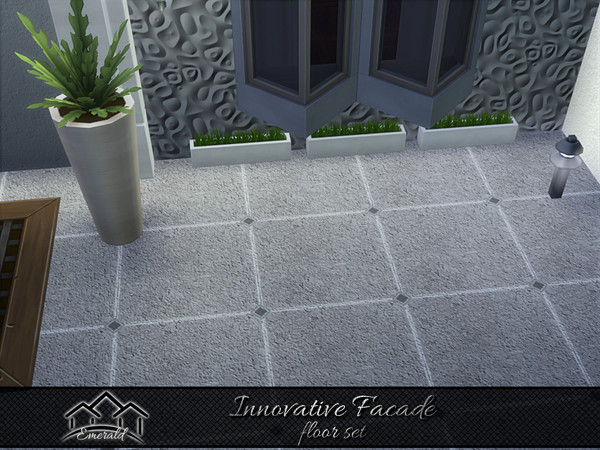 Sims 4 — Innovative Facade floor6 by Emerald — Discover the beauty of innovation facade to add a touch of elegance to