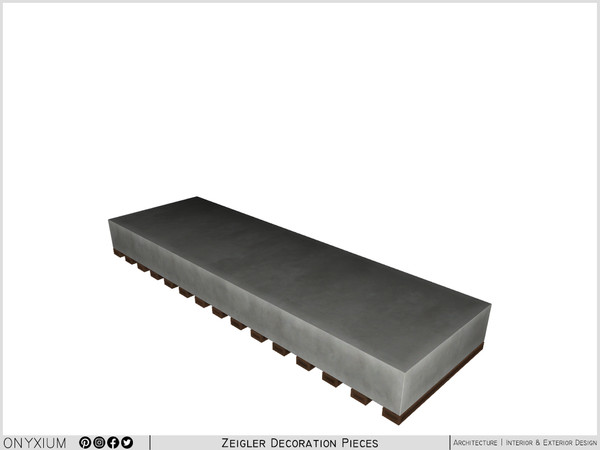 Sims 4 — Zeigler Decor Presentation Table by Onyxium — Onyxium@TSR Design Workshop Decoration Collection - Belong To The