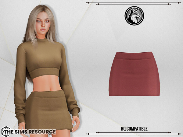 Sims 4 — Jay Set Skirt by ForLima — 8 Colors