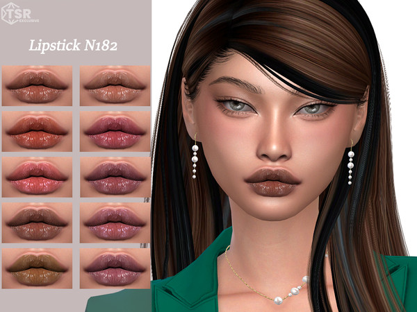 Sims 4 — Lipstick N182 by Layla — Previews were made using HQ Mod