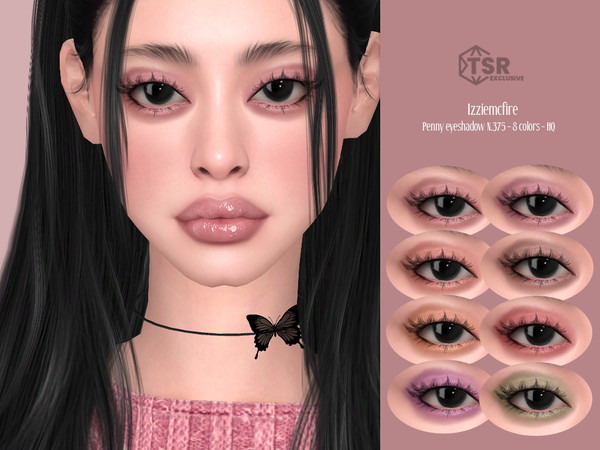 Sims 4 — IMF Penny Eyeshadow N.375 by IzzieMcFire — Penny Eyeshadow N.375 contains 8 colors in hq texture.