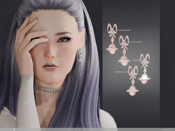 Sims 4 — Orbit Earrings - Deesims77 by Deesims77 — - 1 Colour