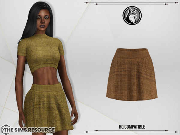 Sims 4 — Emily Set Skirt by ForLima — 6 Colors