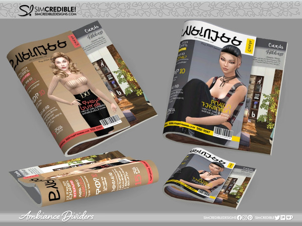Sims 4 — Ambiance Extra - Magazine by SIMcredible! — Bringing now the second part of our Ambiance collection. Some of
