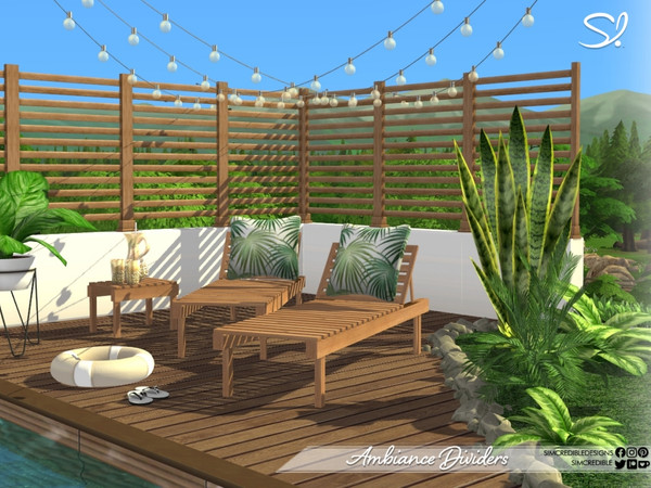 Sims 4 — Ambiance Divider Modern by SIMcredible! — Bringing now the second part of our Ambiance collection. Some of these