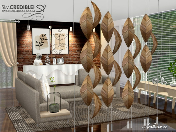 Sims 4 — Ambiance Divider Leaves tall by SIMcredible! — Bringing this time the third part of our Ambiance collection.