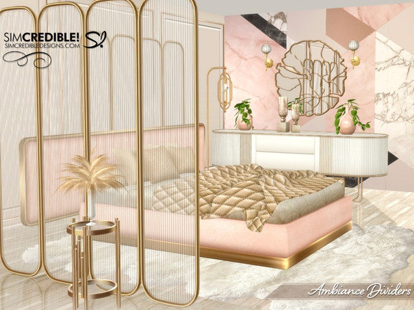 Sims 4 — Ambiance Divider Glass tall by SIMcredible! — This is the fourth and last Ambiance set. Bringing some modern