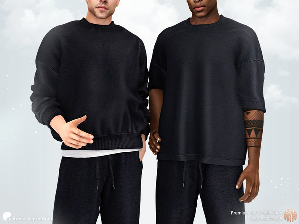 Sims 4 — (Patreon) Men Premium Sport Collection - T-Shirt P233 by busra-tr — 12 colors Adult, Elder, Teen, Young Adult