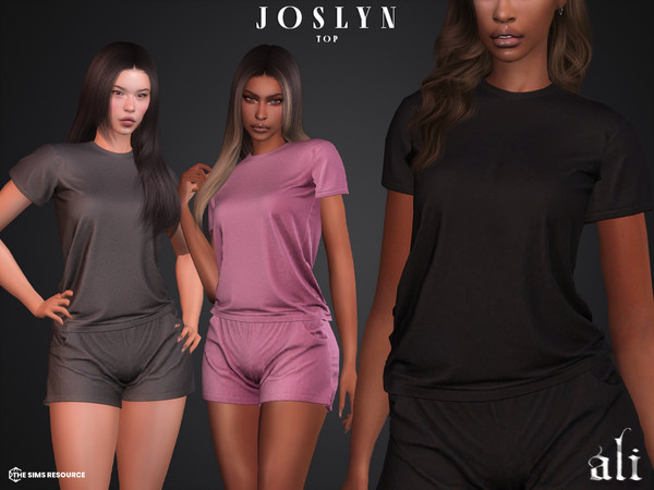 Sims 4 — JOSLYN top by ali1 — T-Shirt