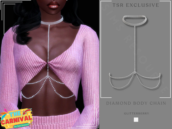 Sims 4 — Carnival- Diamond Body Chain by Glitterberryfly — A gorgeous diamond body chain