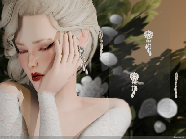 Sims 4 — Luminous Earrings - Deesims77 by Deesims77 — - 1 Colour