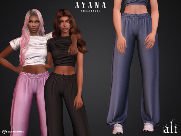 Sims 4 — AYANA sweatpants by ali1 — Sweatpants