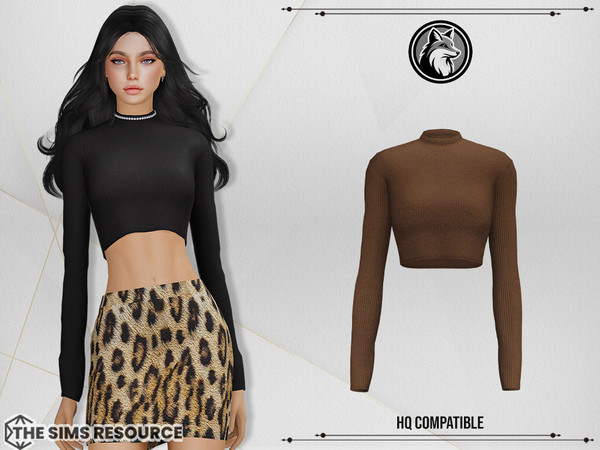 Sims 4 — Hayla Set Top by ForLima — 5 Colors