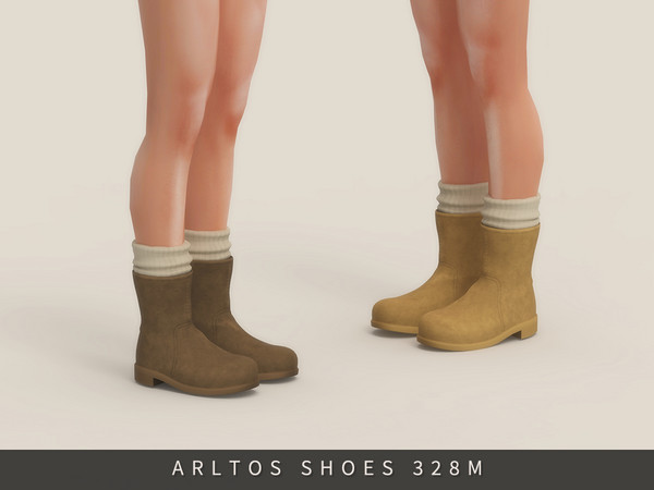 Sims 4 — Winter boots Male by Arltos — 15 colors.