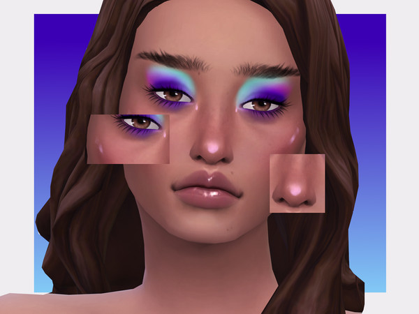 Sims 4 — Sleeping Sun Highlighter by Sagittariah — base game compatible, 6 swatches, properly tagged, enabled for all