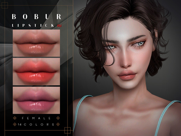 Sims 4 — Plumping Lip Gloss by Bobur2 — Lip gloss with volume effect for female 14 colors I hope you like it