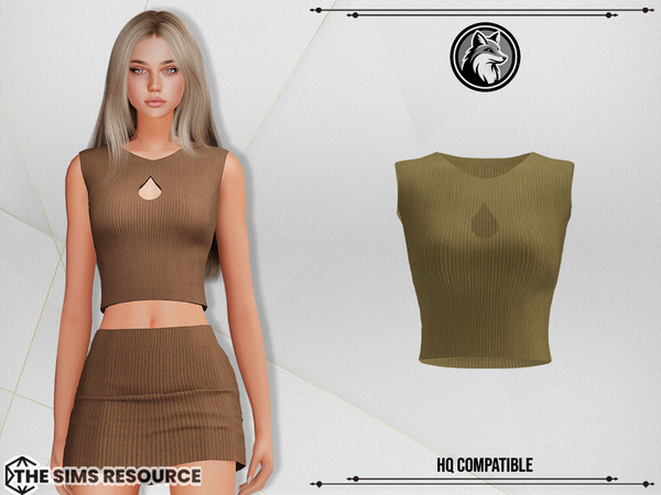 Sims 4 — Layla Set Top by ForLima — 6 Colors