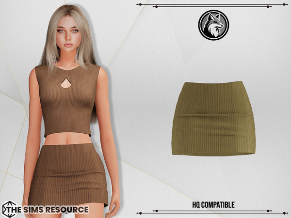 Sims 4 — Layla Set Skirt by ForLima — 6 Colors