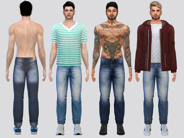 Sims 4 — Rivera Denim Jeans by McLayneSims — TSR EXCLUSIVE