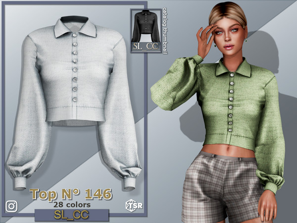 Sims 4 — SL_Top_146 by Mona — -New mesh-