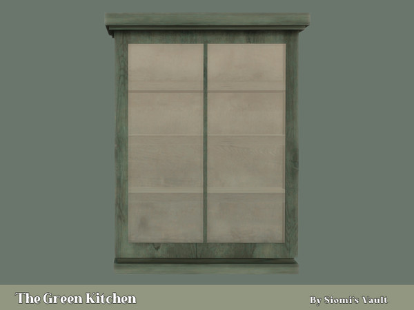 Sims 4 — The Green Kitchen - Display by siomisvault — Hello this is the second Kitchen I made hope you find it useful and