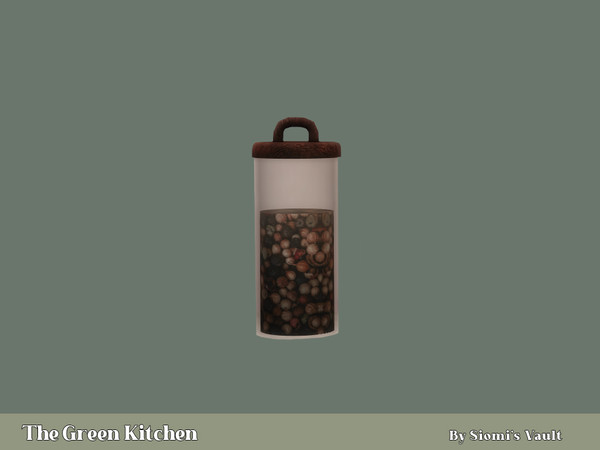 Sims 4 — The Green Kitchen - Jar #02 by siomisvault — Hello this is the second Kitchen I made hope you find it useful and