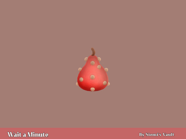 Sims 4 — Wait a Minute - Pear Decor by siomisvault — Hello! I bring you a set that is pretty chill I hope you like it!