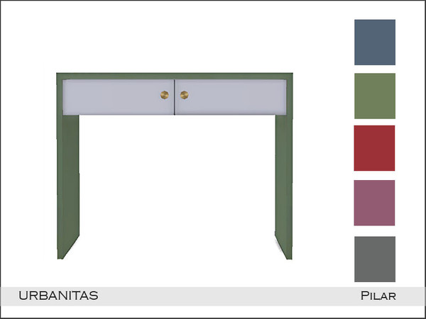 Sims 4 — Pilar Urbanitas Desk by Pilar — Interchangeable colors for a juvenile bedroom