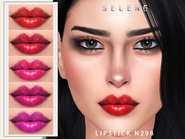 Sims 4 — Lipstick N298 by Seleng — The lipstick has 15 colours and HQ compatible. Allowed for teen, young adult, adult