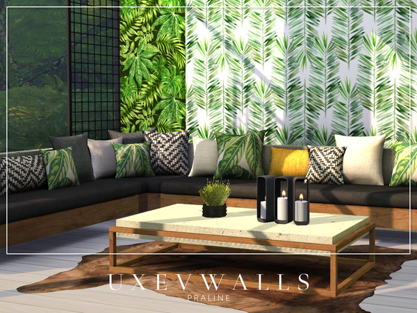 Sims 4 — UXEV Walls 5 by Pralinesims — By Pralinesims