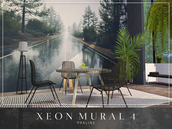 Sims 4 — XEON Mural 4 by Pralinesims — By Pralinesims