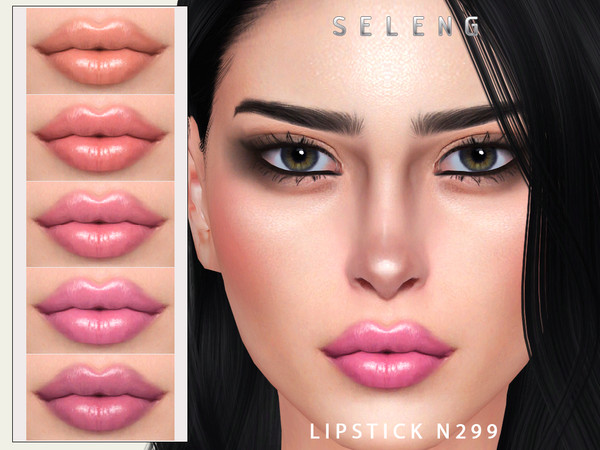 Sims 4 — Lipstick N299 by Seleng — The lipstick has 15 colours and HQ compatible. Allowed for teen, young adult, adult