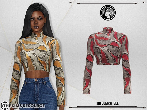 Sims 4 — Clara Top by ForLima — 8 Colors