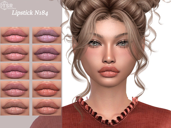 Sims 4 — Lipstick N184 by Layla — Previews were made using HQ Mod