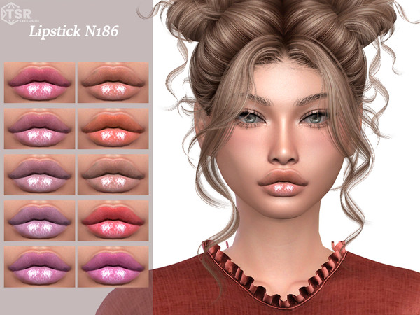 Sims 4 — Lipstick N186 by Layla — Previews were made using HQ Mod