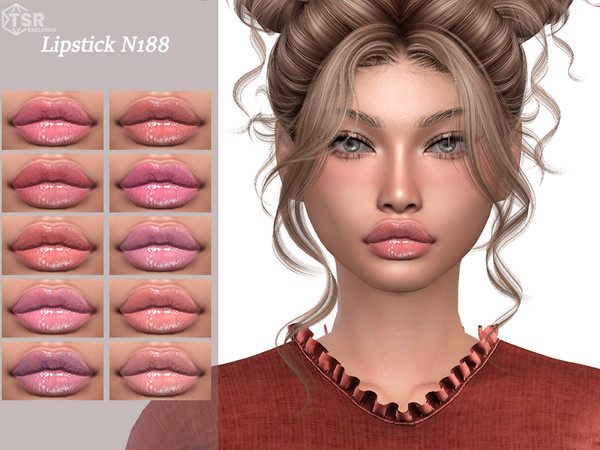 Sims 4 — Lipstick N188 by Layla — Previews were made using HQ Mod